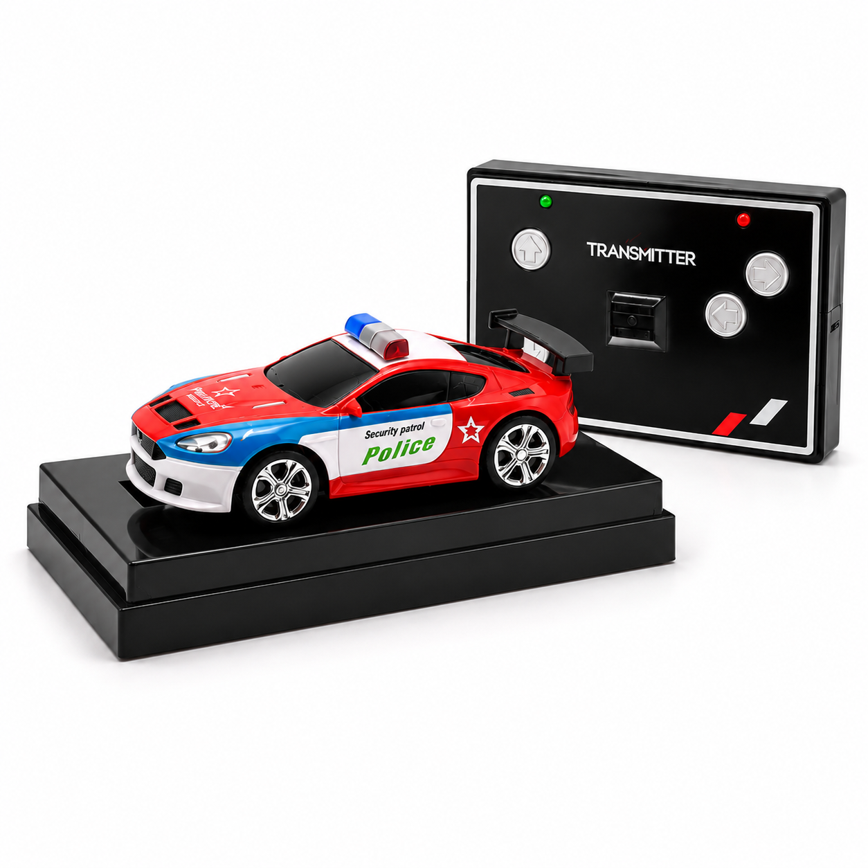 Mini RC Drift Car with LED Lights | 4WD, Dual-Speed, App + Remote