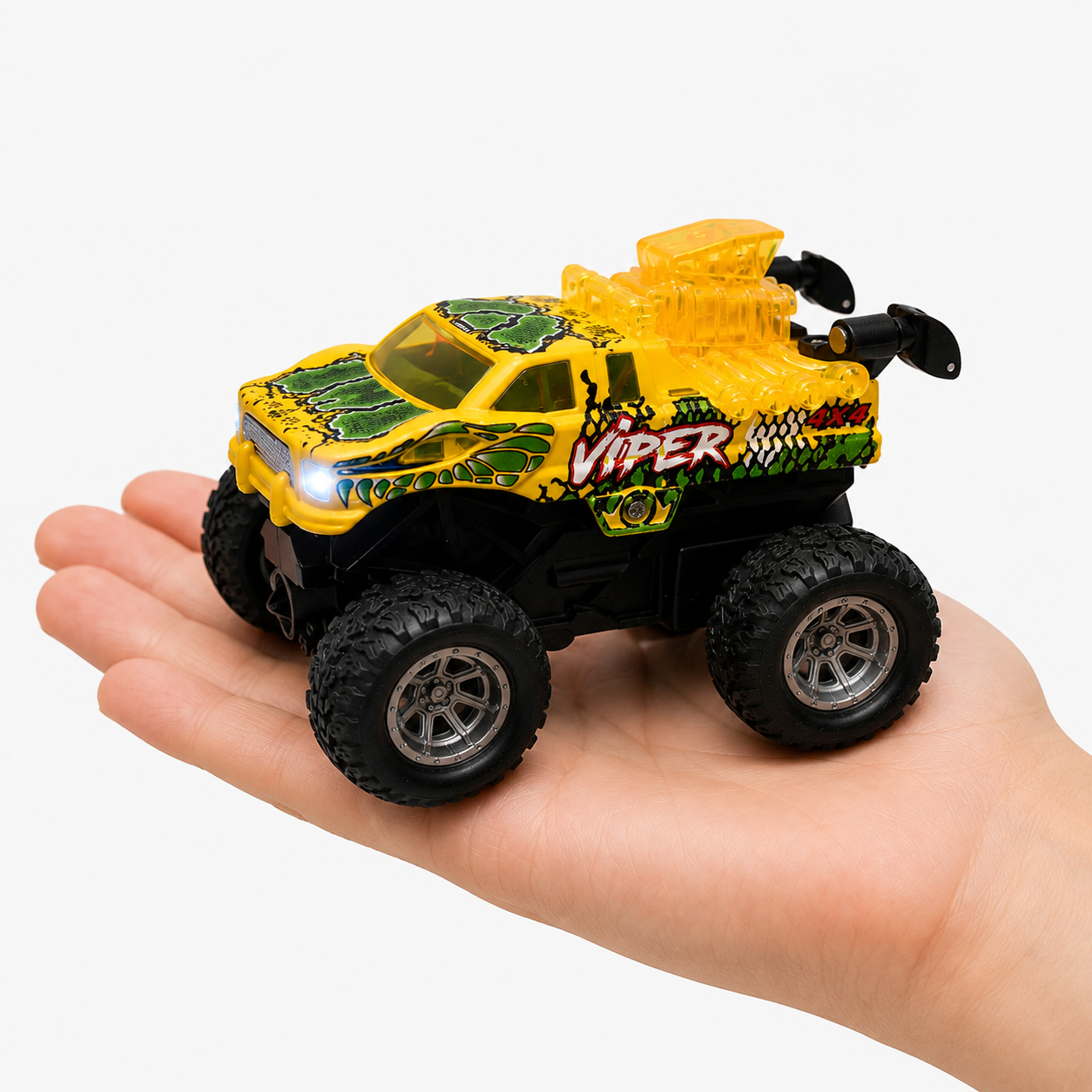 Mini RC Off-Road Truck | 2.4GHz, USB-C, Working Lights