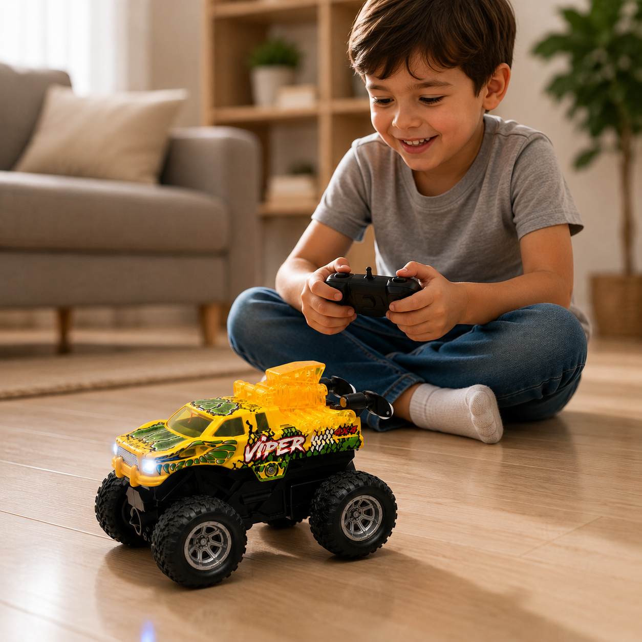 Mini RC Off-Road Truck | 2.4GHz, USB-C, Working Lights