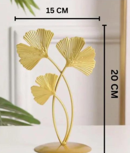 Hand-Painted Flower Design showpiece leaf stand set of 2 for decoration