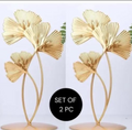 Hand-Painted Flower Design showpiece leaf stand set of 2 for decoration