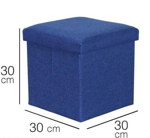 Foldable Ottoman Basket Box for Storage Sitting Stool
