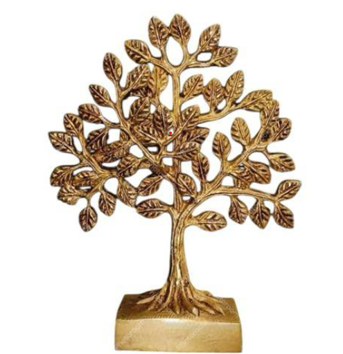 Brass Antique Decorative Kalpavriksha Tree Showpiece