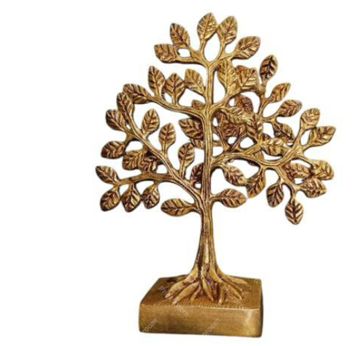 Brass Antique Decorative Kalpavriksha Tree Showpiece