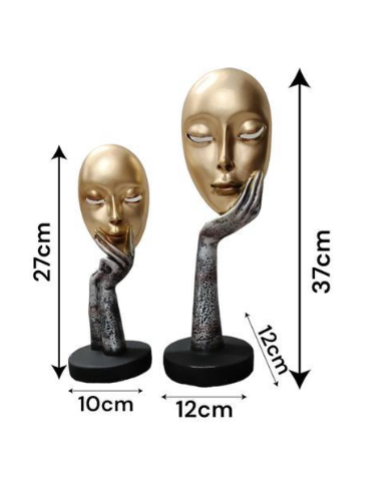 Lady Face Statue Home Decor