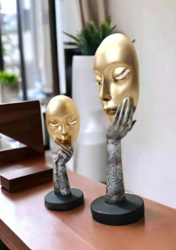 Lady Face Statue Home Decor