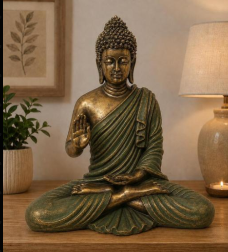 Antique Golden Buddha Statue for Home Decor
