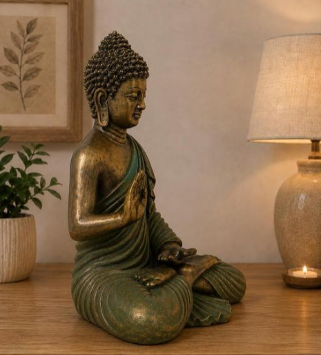 Antique Golden Buddha Statue for Home Decor