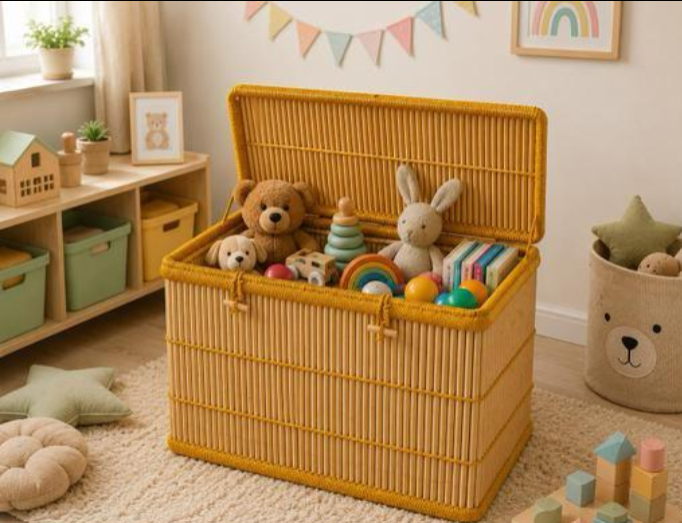 Artsy Gallery Bamboo Storage Box With Lid
