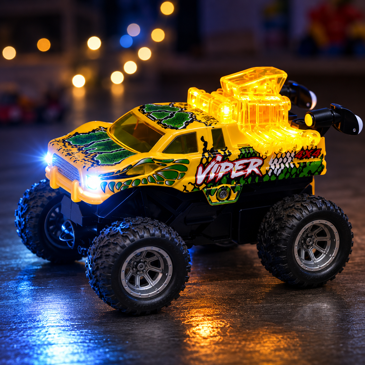 Mini RC Off-Road Truck | 2.4GHz, USB-C, Working Lights