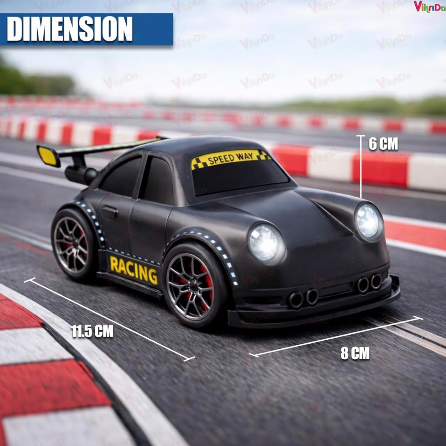 Smart Sensor RC Car | Intelligent Follow-Me & Tracking Mode with LED Lights | Kids' Interactive Toy Car